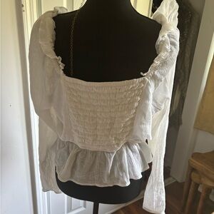 Elegant White Women's Top